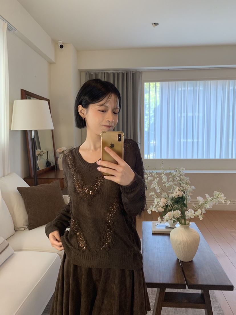 FABRIC韓國直郵女士新款時尚真品熱賣推薦休閑人氣針織衫FABRIC針織衫