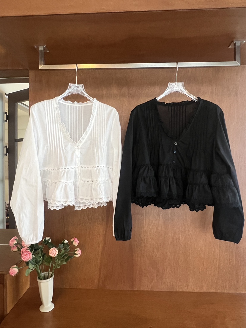 FABRIC韓國直郵女士新款熱賣真品推薦時尚人氣襯衫蕾絲衫FABRIC襯衫/蕾絲衫