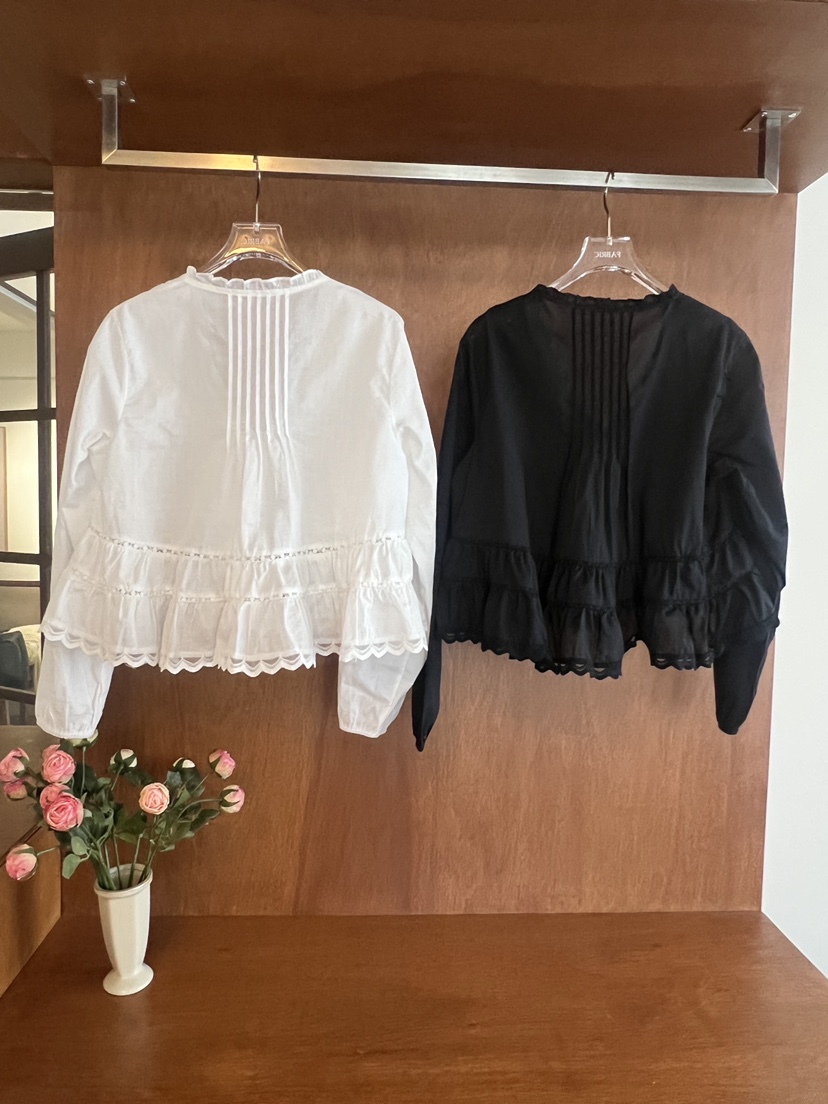 FABRIC韓國直郵女士新款熱賣真品推薦時尚人氣襯衫蕾絲衫FABRIC襯衫/蕾絲衫