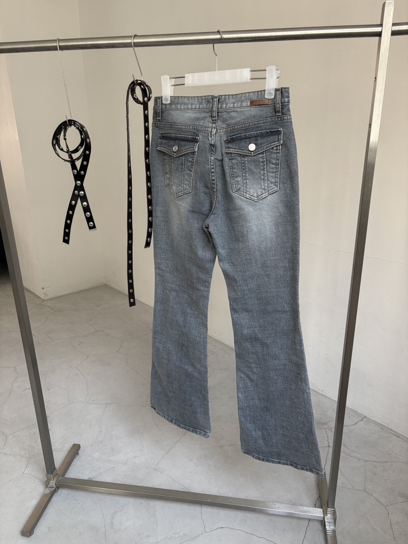 MUGE韓國直郵女裝新品熱賣人氣職業時尚真品牛仔褲不含腰帶MUGE牛仔褲