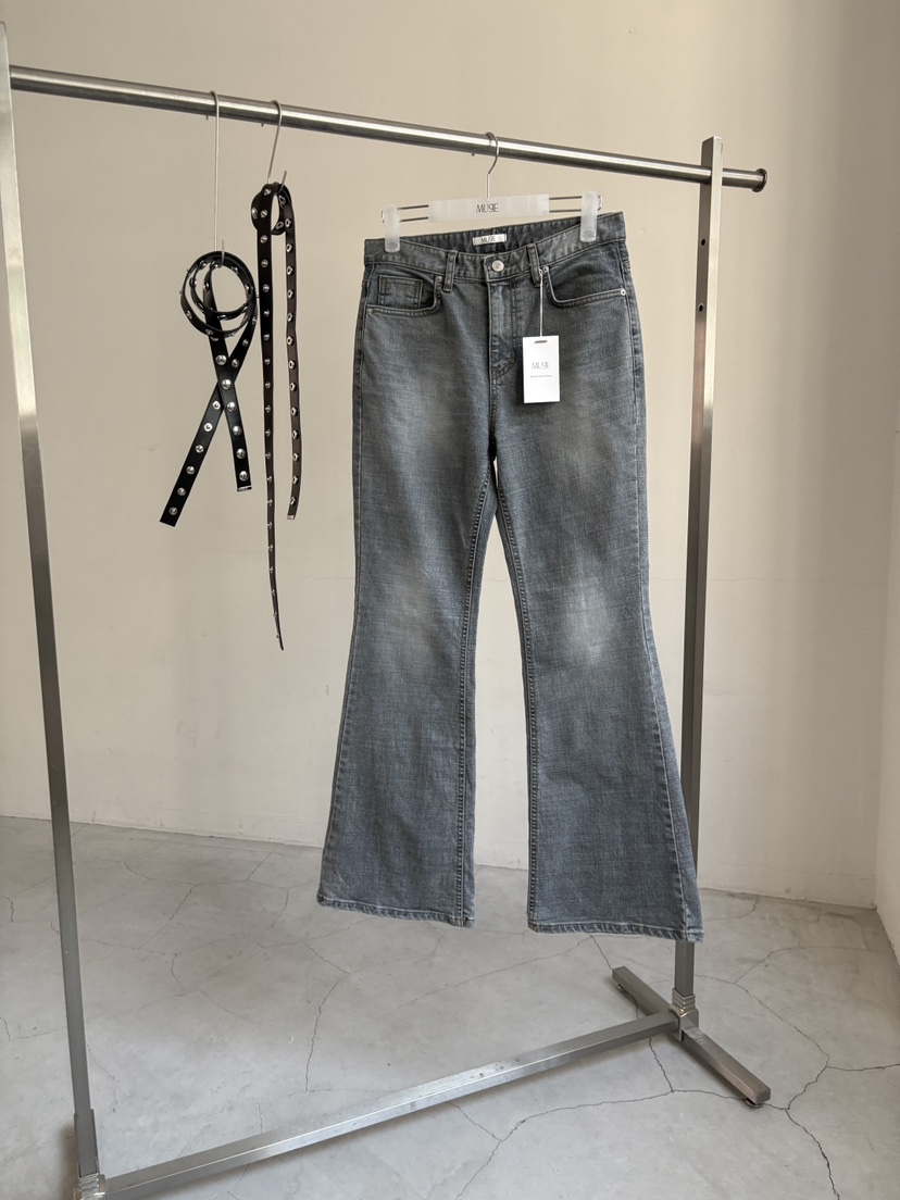 MUGE韓國直郵女裝新品熱賣人氣職業時尚真品牛仔褲不含腰帶MUGE牛仔褲圖色1