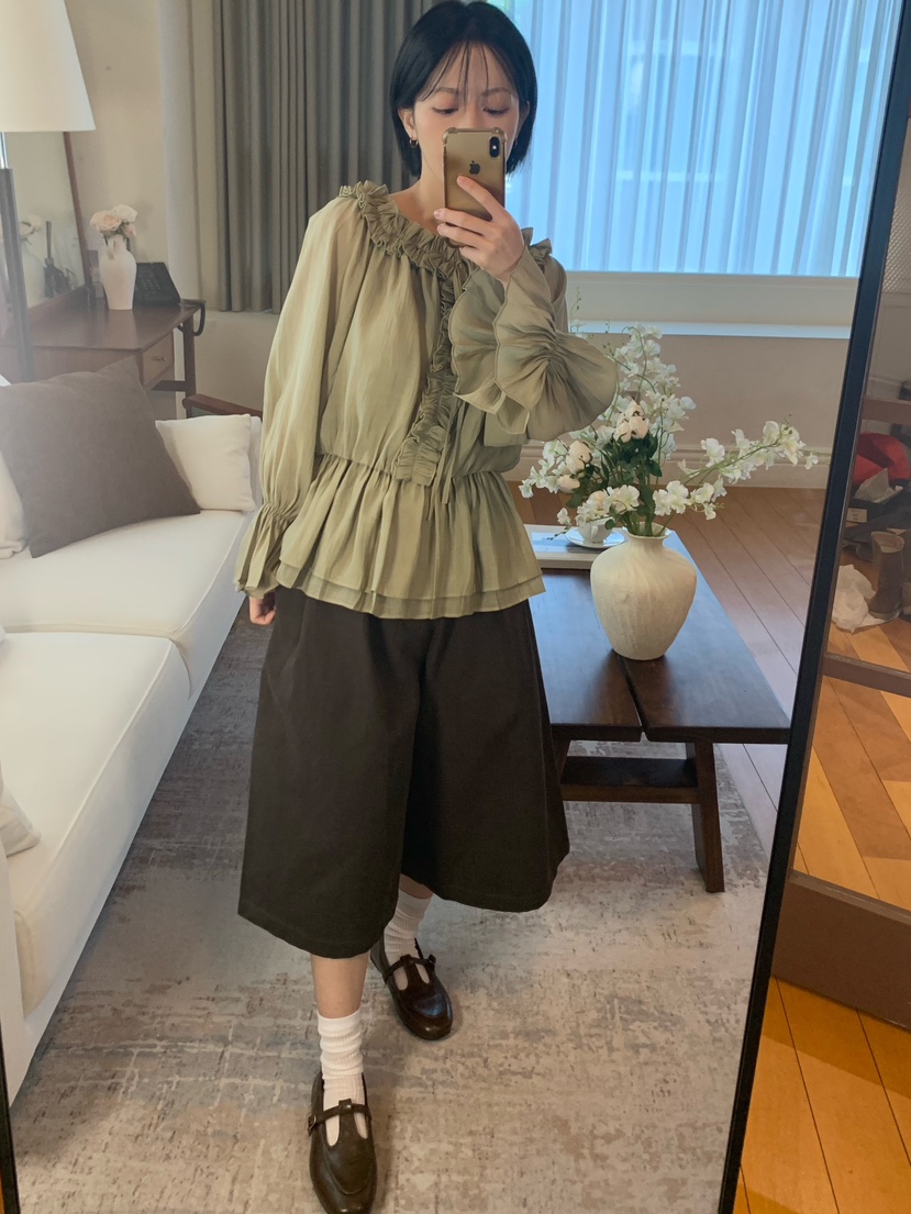 FABRIC東大門實拍女士新款休閑熱賣推薦時尚短褲含腰帶口袋FABRIC短褲