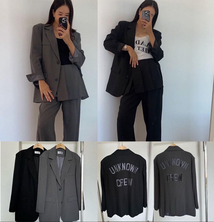 SOUIT韓國直郵女裝新品真品職業時尚人氣推薦西裝西服刺繡SOUIT西裝/西服