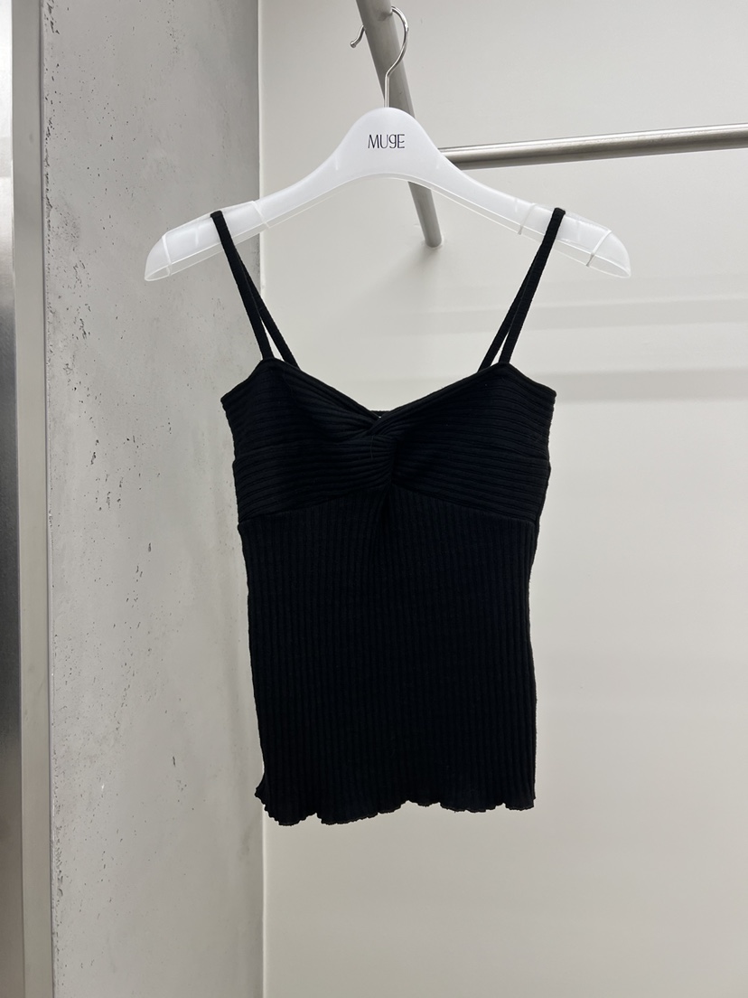 MUGE韓國代購女士新品推薦熱賣休閑真品時尚吊帶背心不含MUGE吊帶/背心圖色5黑色