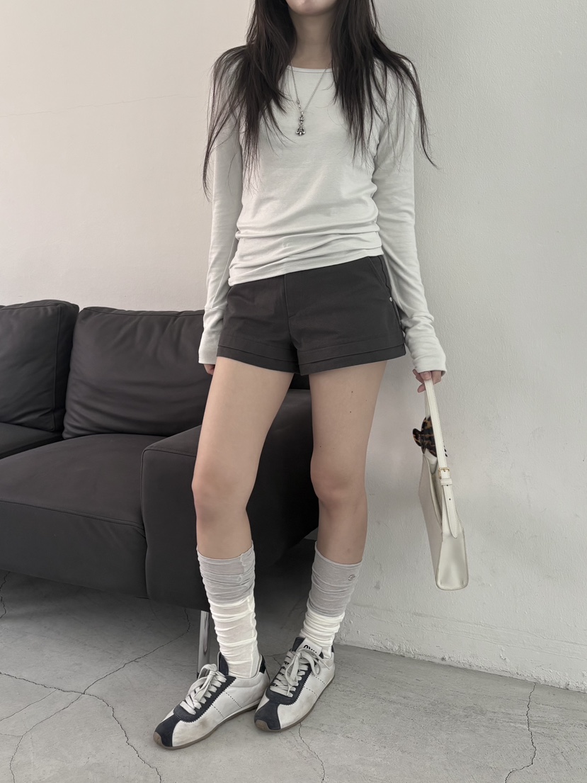 MUGE韓國代購女裝新品真品休閑人氣時尚推薦熱賣短褲疊穿MUGE短褲