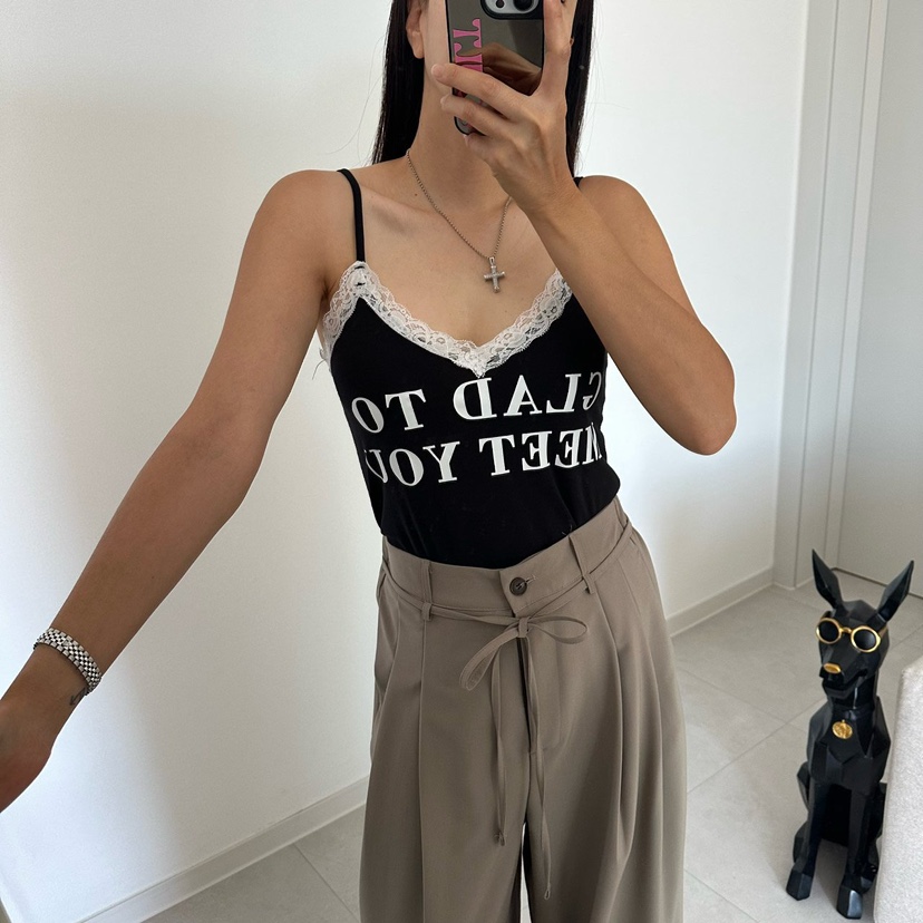 SOUIT東大門實拍女裝新款休閑推薦人氣熱賣職業時尚吊帶背心SOUIT吊帶/背心圖色2