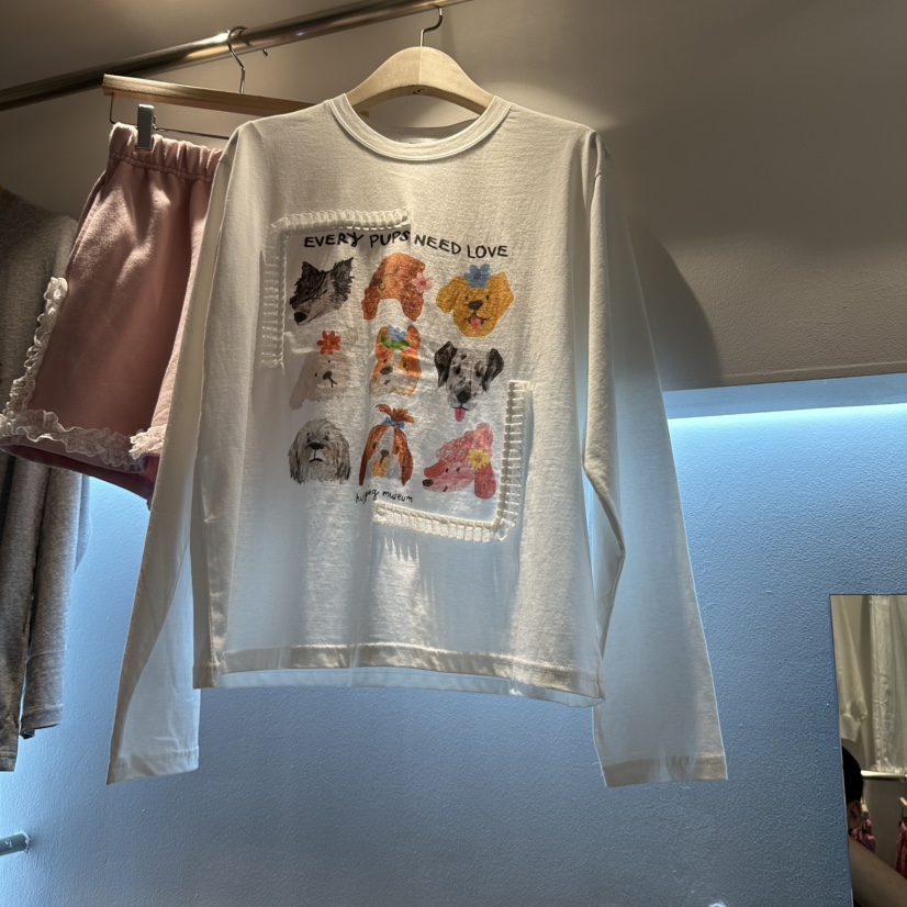 EVE東大門實拍女士新款時尚熱賣休閑真品人氣推薦長袖T恤EVE長袖T恤圖色1