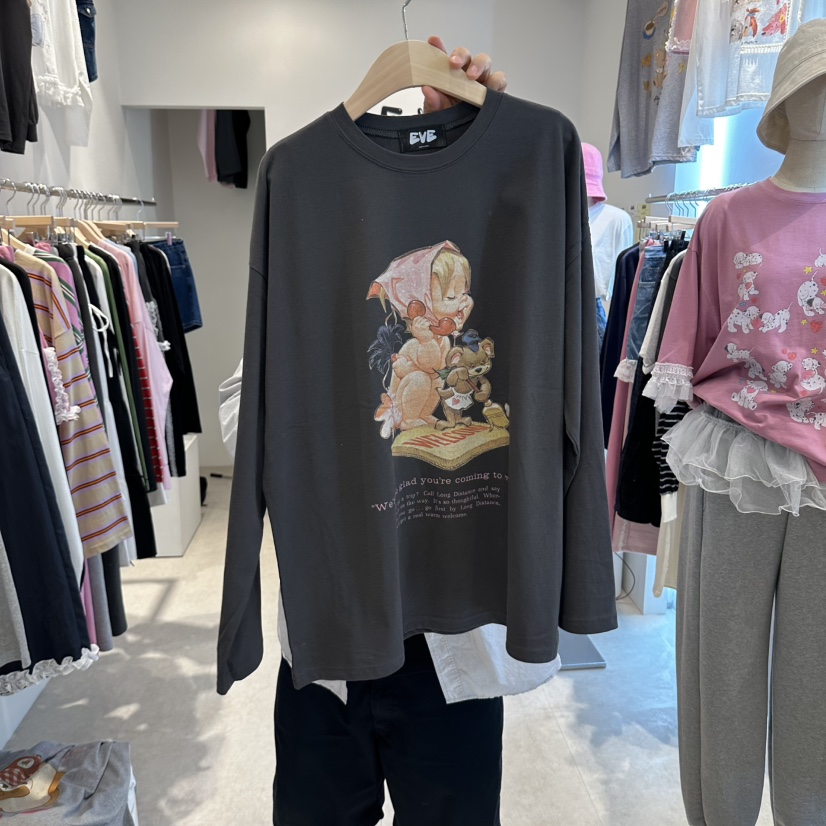 EVE東大門代購女裝新品休閑熱賣職業時尚推薦真品長袖T恤EVE長袖T恤圖色3