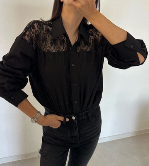 SOUIT東大門實拍女裝新款真品熱賣休閑時尚推薦襯衫蕾絲衫SOUIT襯衫/蕾絲衫圖色2