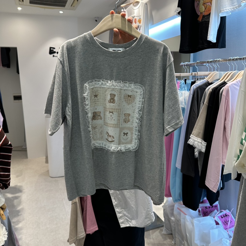EVE東大門實拍女士新款時尚推薦人氣真品熱賣休閑T恤EVET恤圖色3