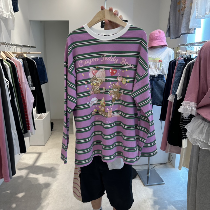EVE東大門直郵女裝新品真品熱賣人氣推薦時尚休閑長袖T恤EVE長袖T恤圖色2