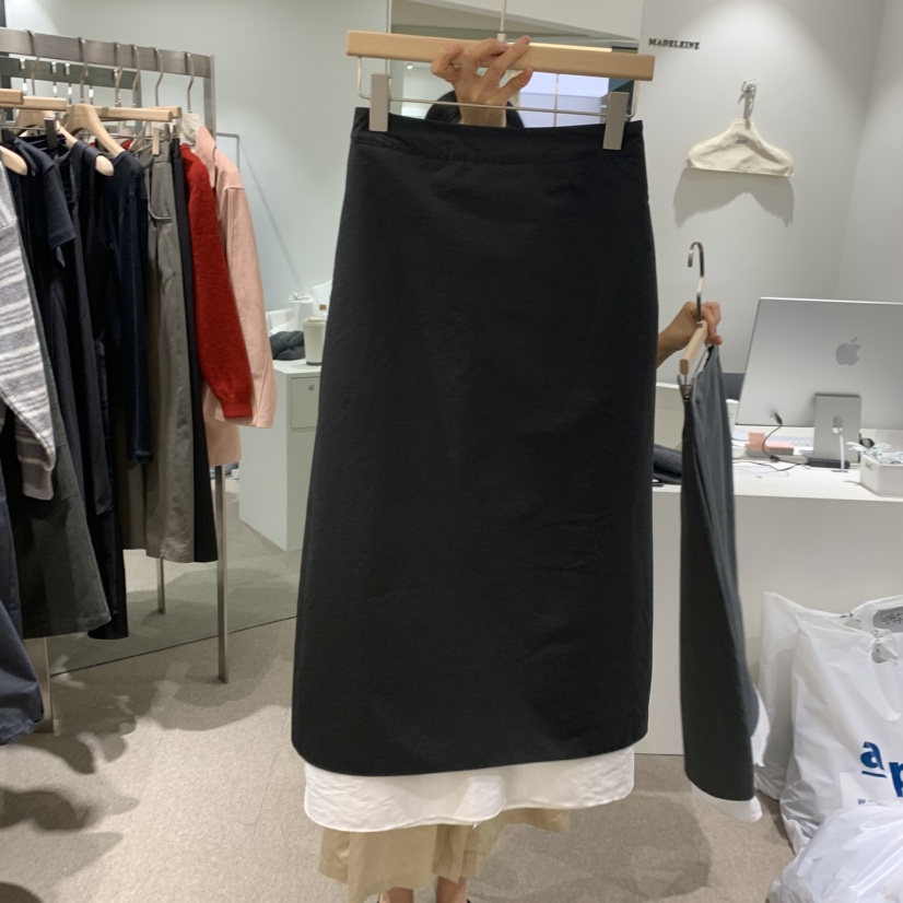 MADELEINE東大門代購女士新品人氣真品推薦時尚半身裙中短裙MADELEINE半身裙/中短裙圖色3黑