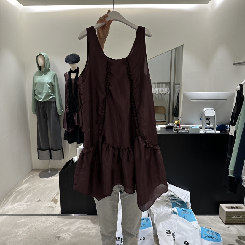 INNI韓國代購女士新款真品人氣休閑推薦時尚熱賣連衣裙INNI連衣裙