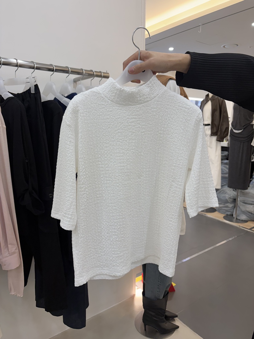 MYO東大門實拍女士新品推薦人氣熱賣休閑襯衫蕾絲衫高領褶皺MYO襯衫/蕾絲衫圖色3