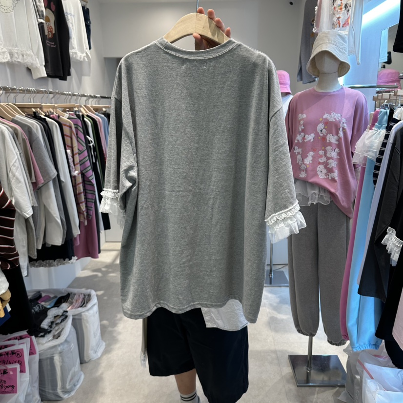 EVE韓國代購女裝新品熱賣時尚人氣休閑推薦真品T恤可愛的EVET恤