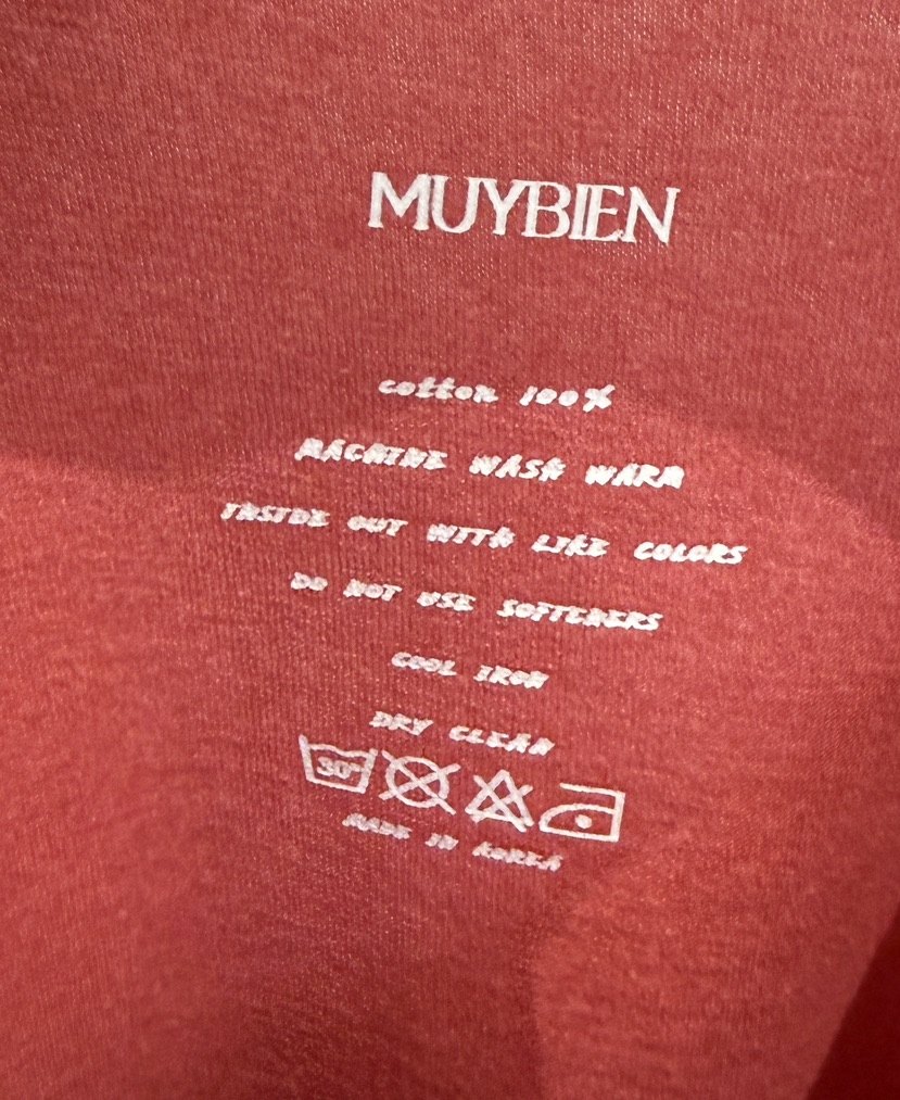MUYBIEN韓國直郵女士新款真品人氣熱賣休閑時尚推薦長袖T恤MUYBIEN長袖T恤