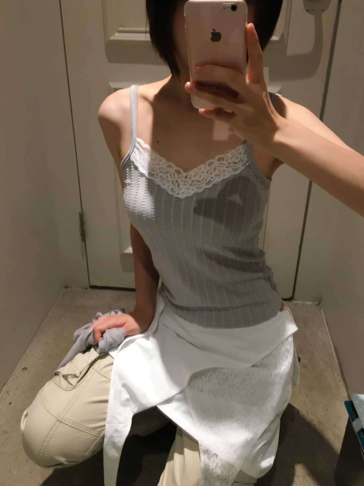 LANEWOOD東大門實拍女裝新款真品推薦休閑時尚吊帶背心提花LANEWOOD吊帶/背心