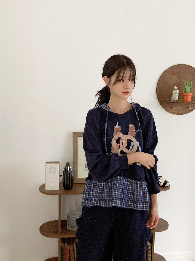 BE&amp;BE東大門代購女裝新款熱賣休閑時尚人氣真品衛衣BE&amp;BE衛衣