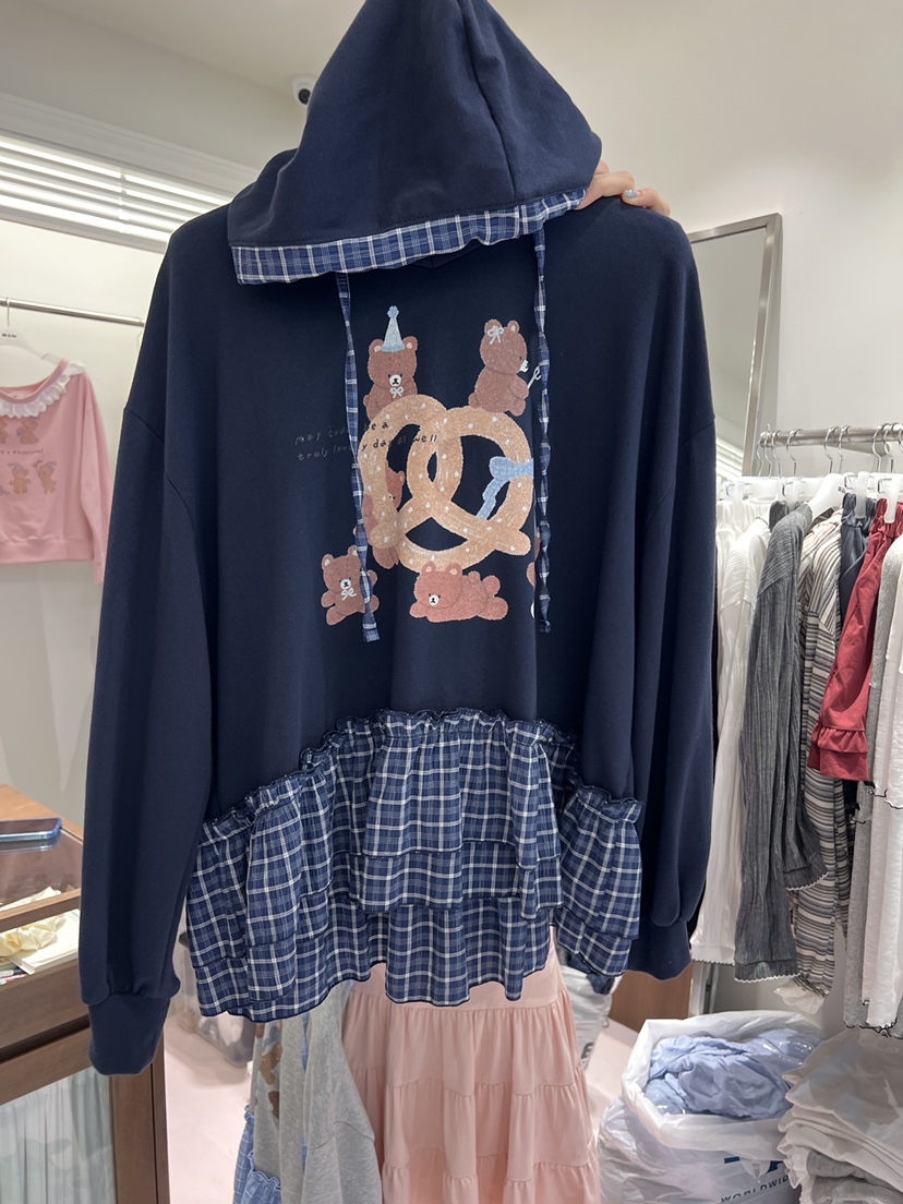 BE&amp;BE東大門代購女裝新款熱賣休閑時尚人氣真品衛衣BE&amp;BE衛衣圖色1