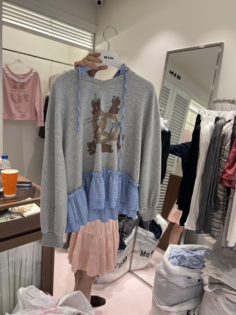 BE&amp;BE東大門代購女裝新款熱賣休閑時尚人氣真品衛衣BE&amp;BE衛衣圖色2