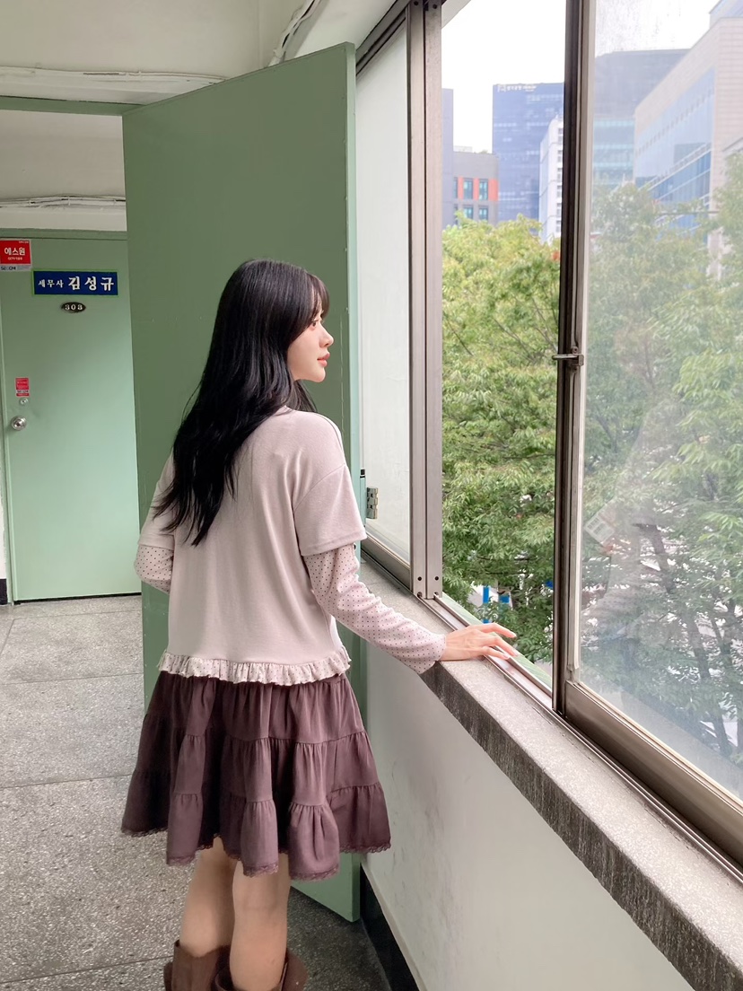 BE&amp;BE東大門實拍女裝新品推薦時尚熱賣人氣T恤假兩件BE&amp;BET恤