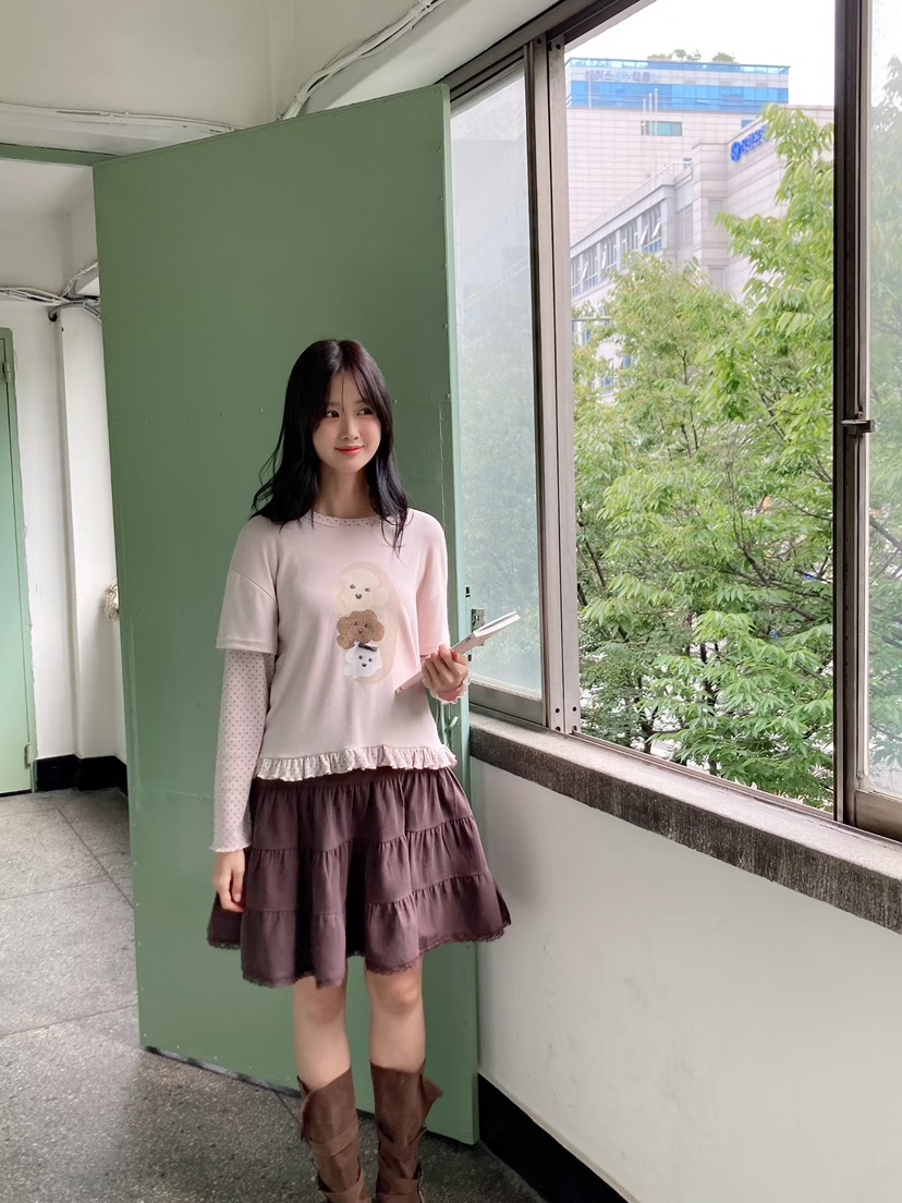 BE&amp;BE東大門實拍女裝新品推薦時尚熱賣人氣T恤假兩件BE&amp;BET恤