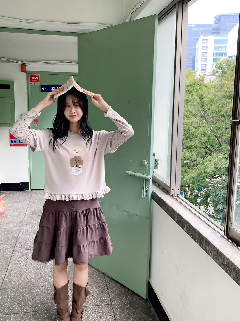 BE&amp;BE東大門實拍女裝新品推薦時尚熱賣人氣T恤假兩件BE&amp;BET恤