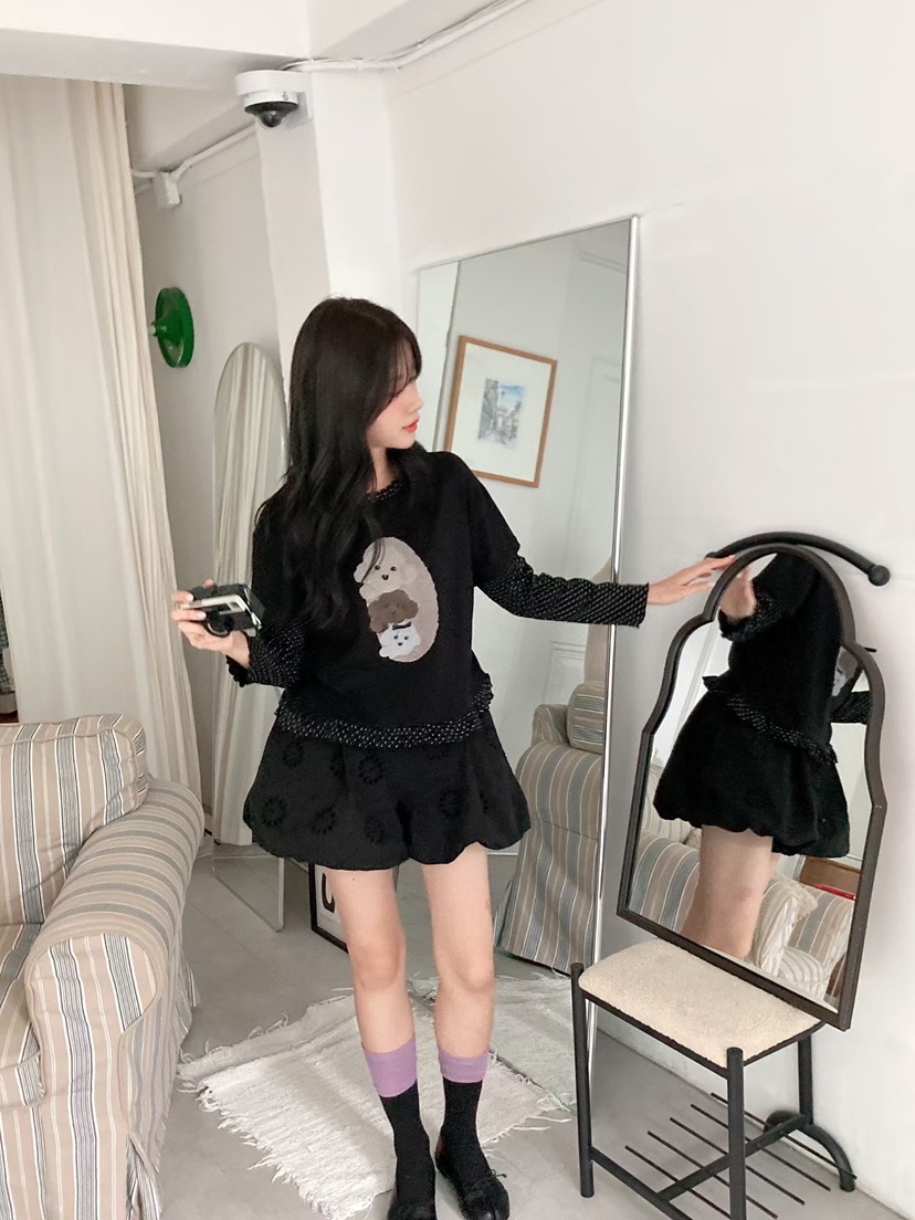 BE&amp;BE東大門實拍女裝新品推薦時尚熱賣人氣T恤假兩件BE&amp;BET恤