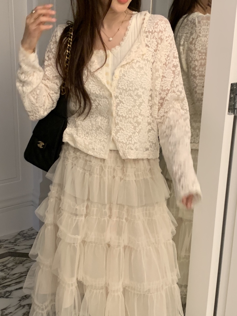 LA CREME韓國直郵女士新品人氣休閑推薦真品時尚熱賣開衫LA CREME開衫