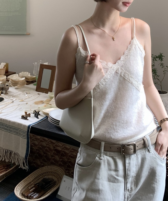 SYMBOL韓國代購女士新品真品人氣時尚熱賣推薦吊帶背心蕾絲SYMBOL吊帶/背心