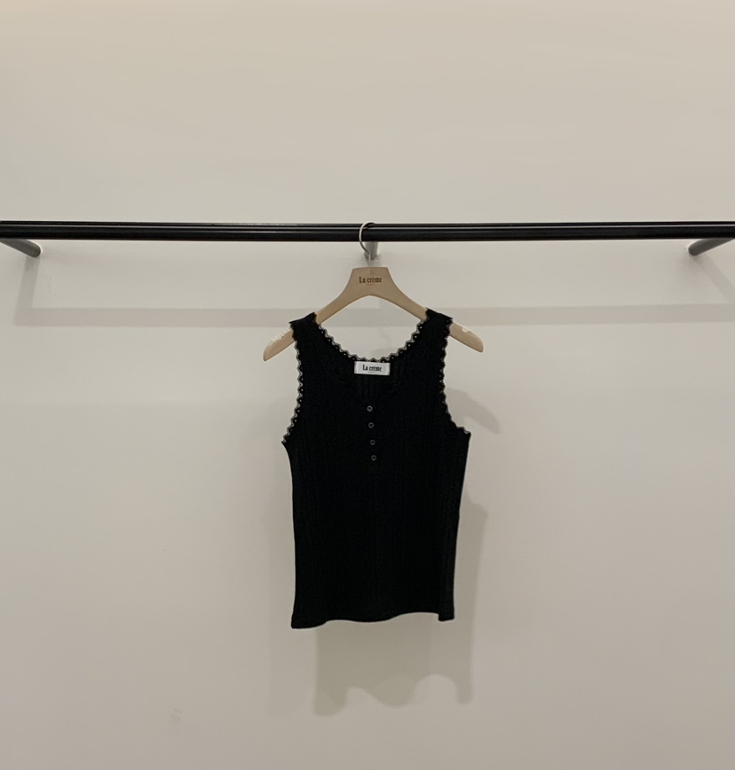 LA CREME韓國代購女士新品熱賣時尚休閑吊帶背心蕾絲無袖LA CREME吊帶/背心圖色5