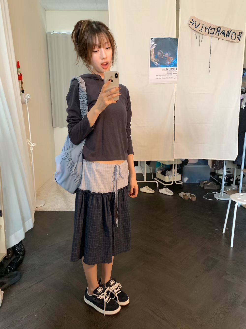 LANEWOOD東大門實拍女士新品熱賣休閑時尚推薦半身裙中短裙LANEWOOD半身裙/中短裙