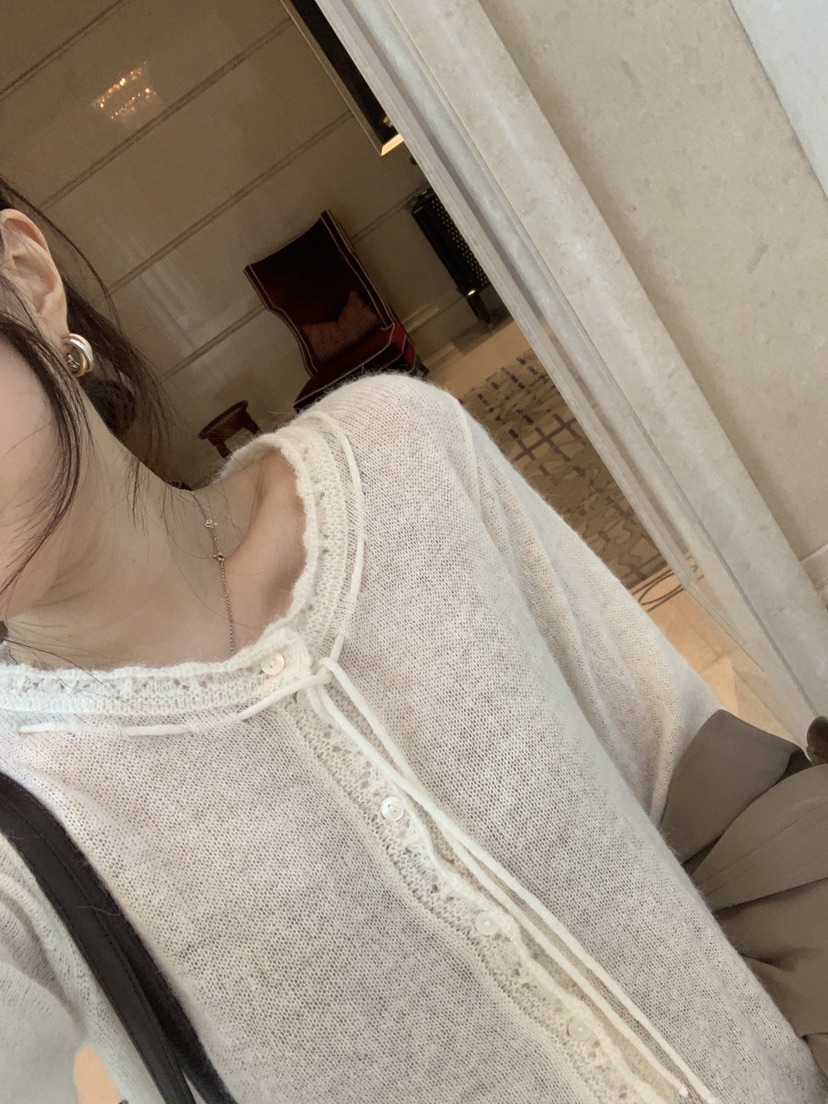 LA CREME韓國代購女裝新款時尚真品休閑熱賣推薦針織衫羊駝LA CREME針織衫