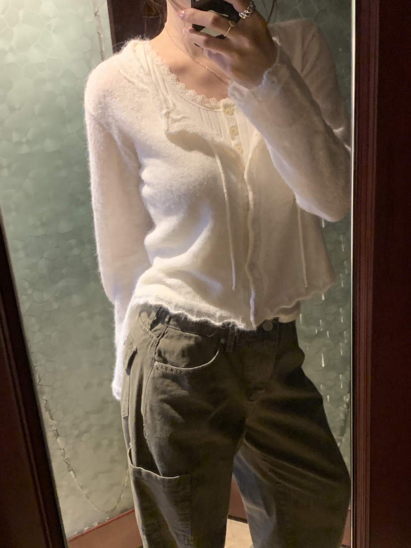 LA CREME韓國代購女裝新款時尚真品休閑熱賣推薦針織衫羊駝LA CREME針織衫