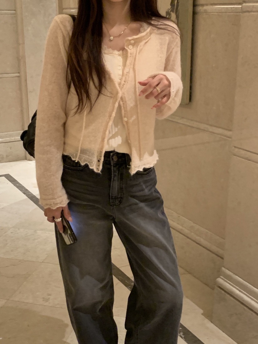LA CREME韓國代購女裝新款時尚真品休閑熱賣推薦針織衫羊駝LA CREME針織衫
