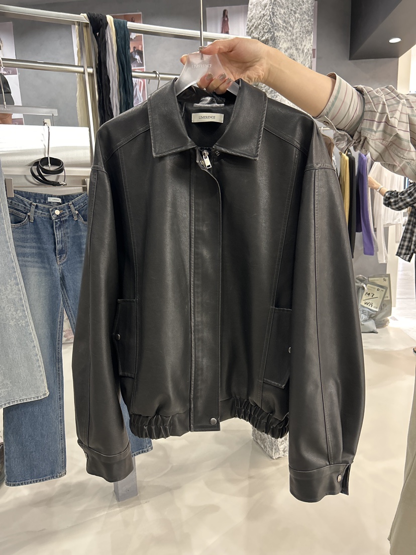 LIMERENCE東大門代購女士新品時尚真品熱賣休閑推薦皮衣皮革LIMERENCE皮衣圖色2
