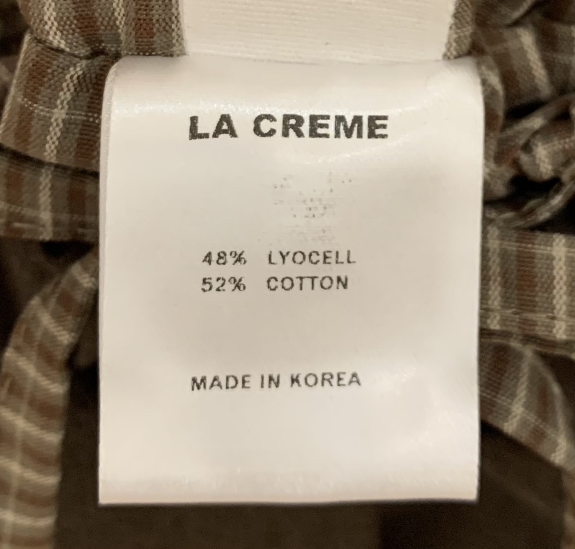 LA CREME東大門直郵女士新品推薦熱賣真品休閑時尚短裙格紋LA CREME短裙