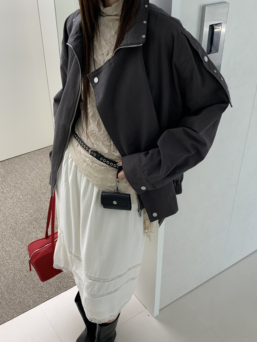 RIVER RAIN韓國代購女士新品推薦人氣時尚熱賣休閑夾克高領RIVER RAIN夾克