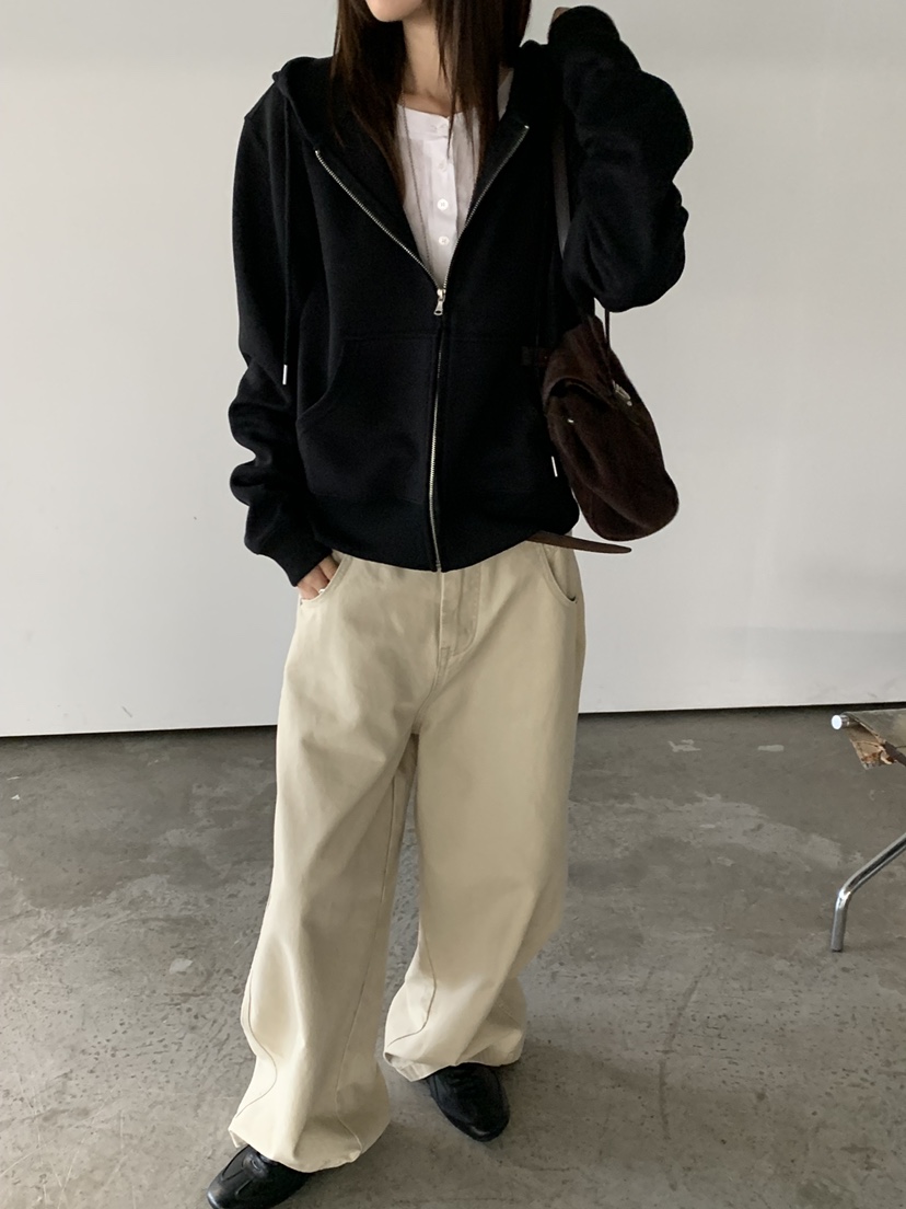 RIVER RAIN韓國直郵女裝新款人氣推薦真品衛衣拉鏈連帽衫RIVER RAIN衛衣