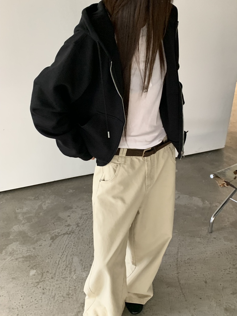 RIVER RAIN韓國直郵女裝新款人氣推薦真品衛衣拉鏈連帽衫RIVER RAIN衛衣