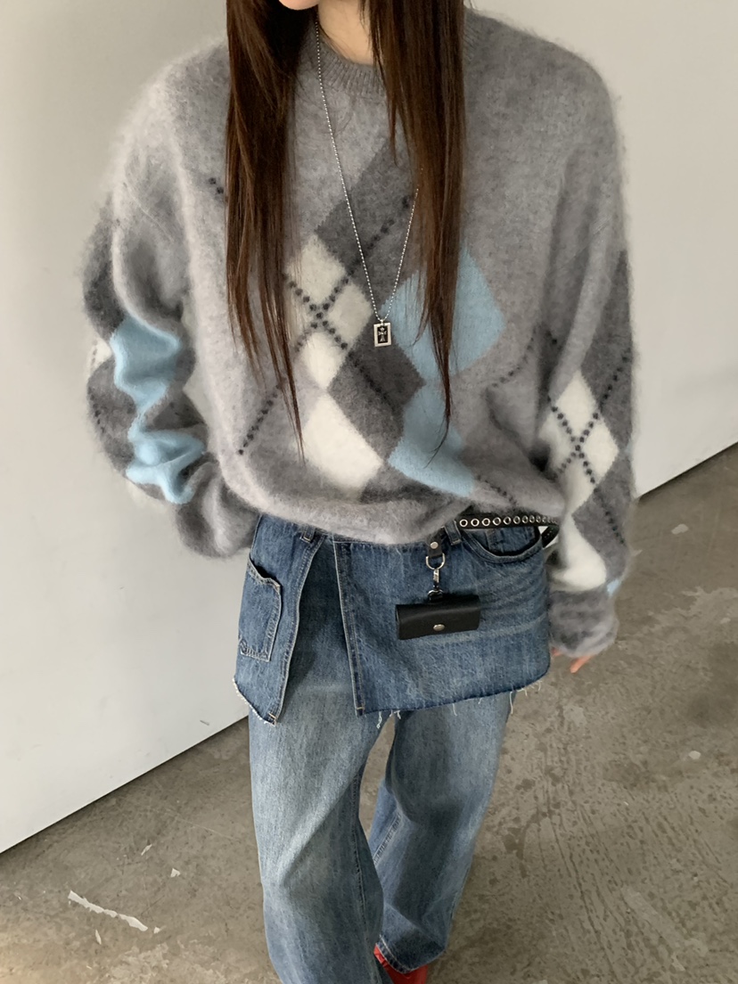 RIVER RAIN東大門實拍女裝新品真品推薦人氣休閑時尚毛衣RIVER RAIN毛衣