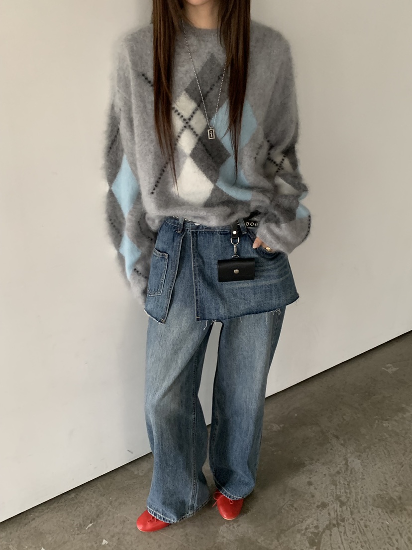 RIVER RAIN東大門實拍女裝新品真品推薦人氣休閑時尚毛衣RIVER RAIN毛衣