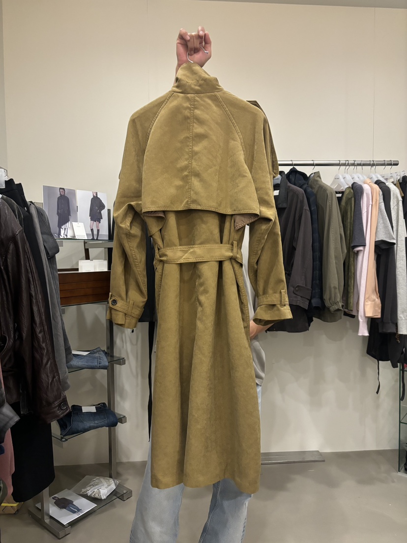 NAMED韓國代購女士新款休閑時尚熱賣推薦真品長款風衣含腰帶NAMED長款風衣