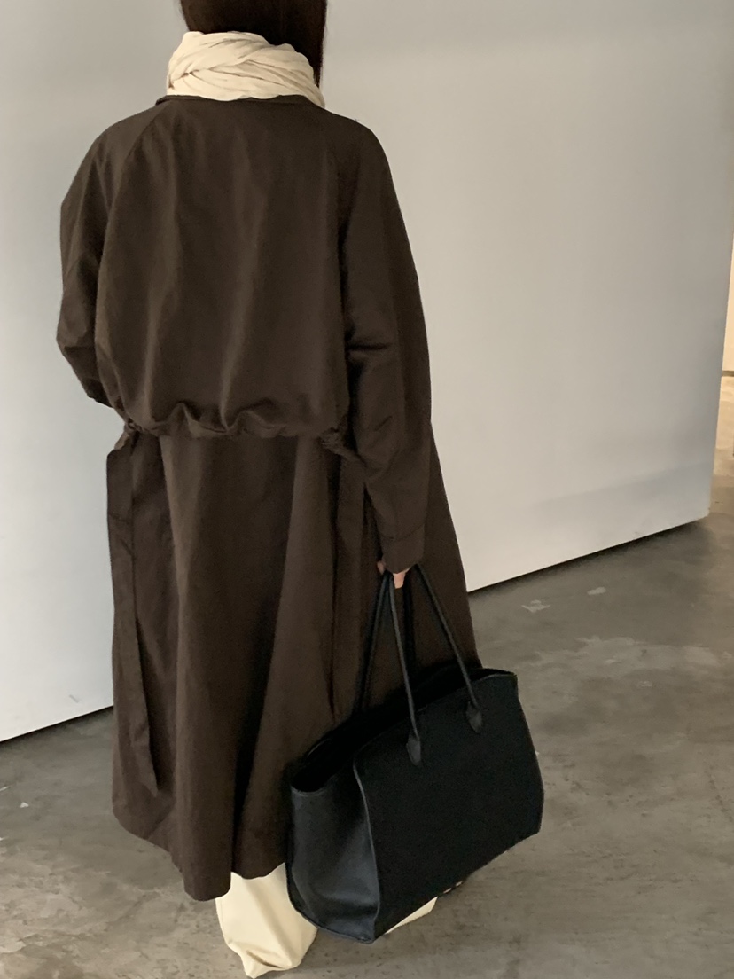 RIVER RAIN東大門實拍女裝新品人氣時尚推薦真品長款風衣RIVER RAIN長款風衣