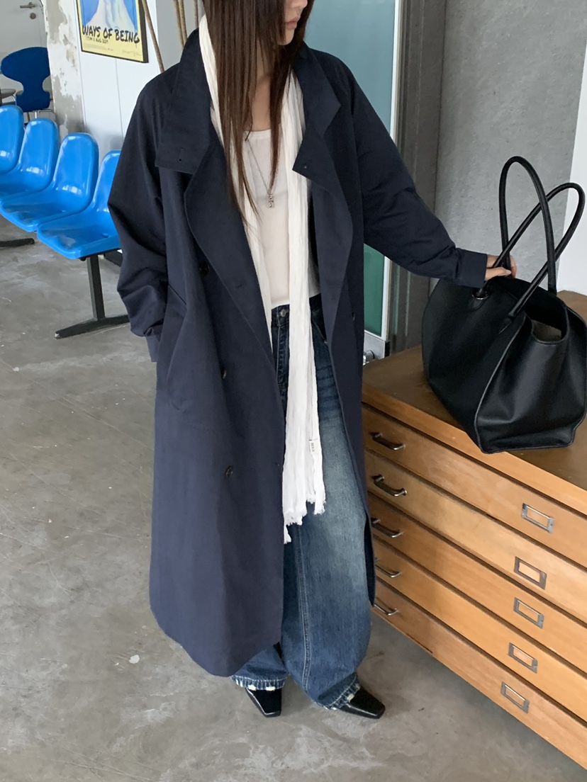 RIVER RAIN東大門實拍女裝新品人氣時尚推薦真品長款風衣RIVER RAIN長款風衣圖色2