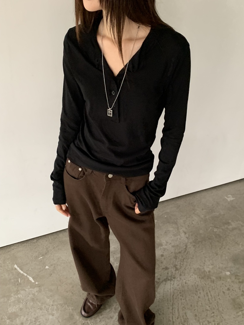 RIVER RAIN東大門直郵女裝新款真品熱賣人氣時尚長袖T恤RIVER RAIN長袖T恤