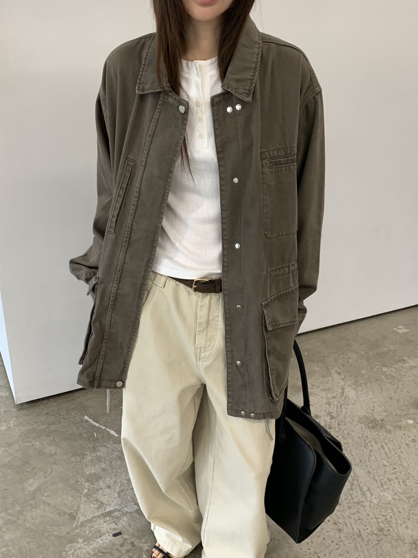 RIVER RAIN東大門直郵女士新品時尚推薦真品休閑夾克復古RIVER RAIN夾克