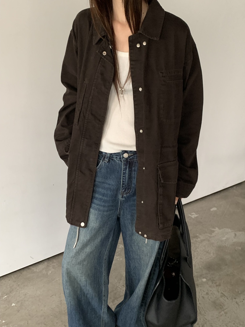 RIVER RAIN東大門直郵女士新品時尚推薦真品休閑夾克復古RIVER RAIN夾克