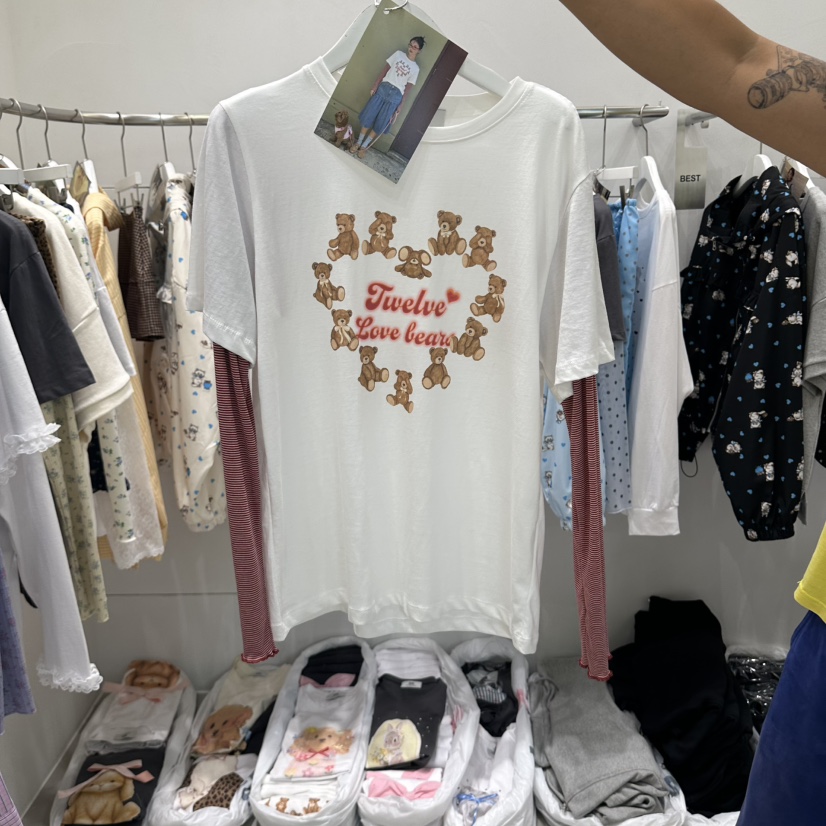 VINTAGE 888東大門直郵女士新品休閑人氣真品時尚長袖T恤VINTAGE 888長袖T恤圖色1