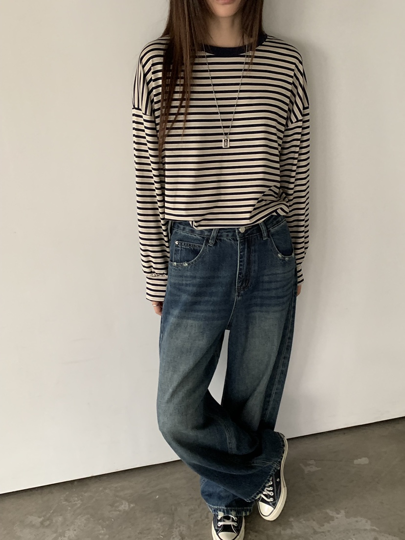 RIVER RAIN東大門代購女士新品時尚真品人氣熱賣長袖T恤RIVER RAIN長袖T恤